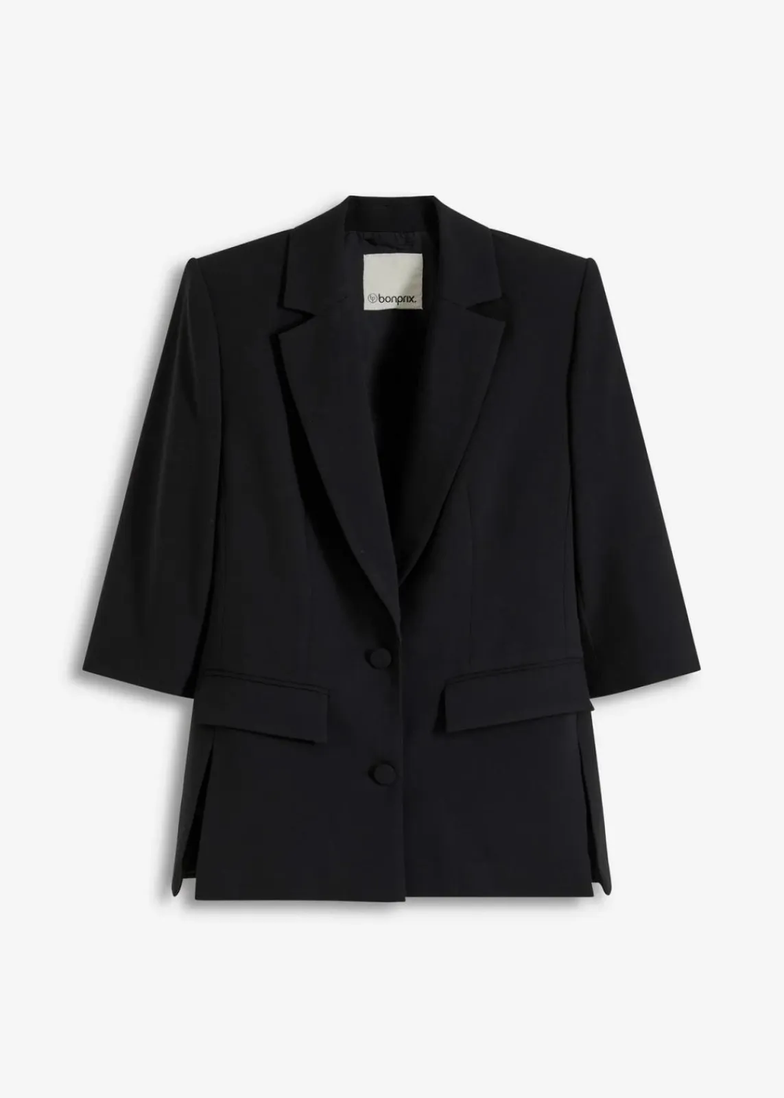 bonprix Blazer^Blazer mit modisch betonten Schultern schwarz
