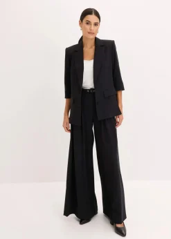 bonprix Blazer^Blazer mit modisch betonten Schultern schwarz