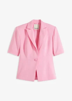 bonprix Blazer^Blazer mit Sandhourglass-Passform rosa