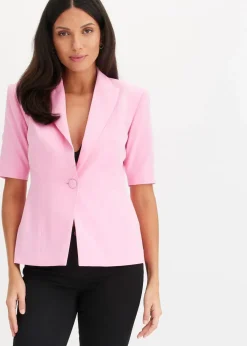 bonprix Blazer^Blazer mit Sandhourglass-Passform rosa