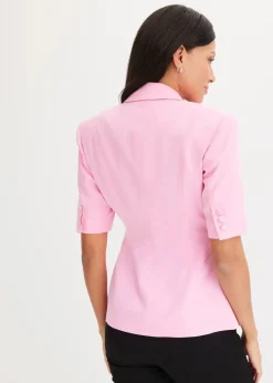 bonprix Blazer^Blazer mit Sandhourglass-Passform rosa