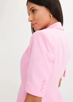 bonprix Blazer^Blazer mit Sandhourglass-Passform rosa