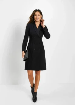 bonprix Kleider|Bekleidung·Pullover & Strickjacken^Blazerkleid schwarz