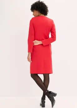 bonprix Kleider|Bekleidung·Pullover & Strickjacken^Blazerkleid mit Spitzenkante rot