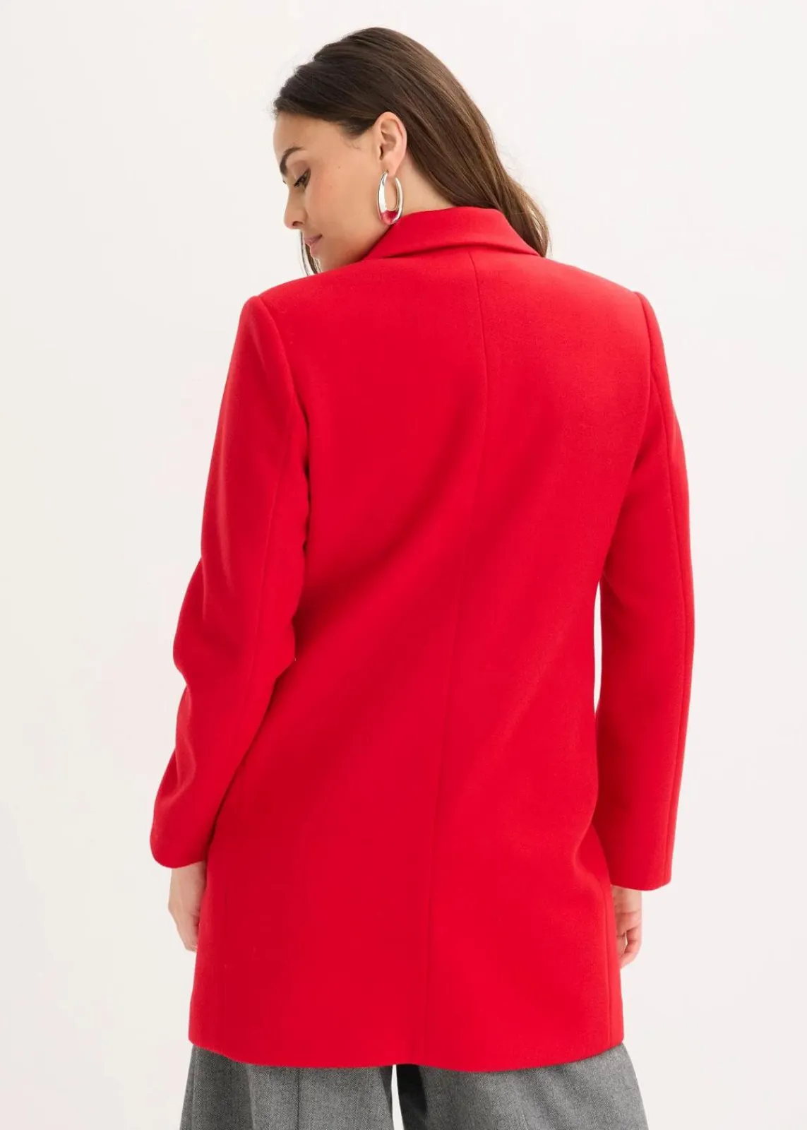 bonprix Bekleidung·Hosen^Blazermantel salsarot