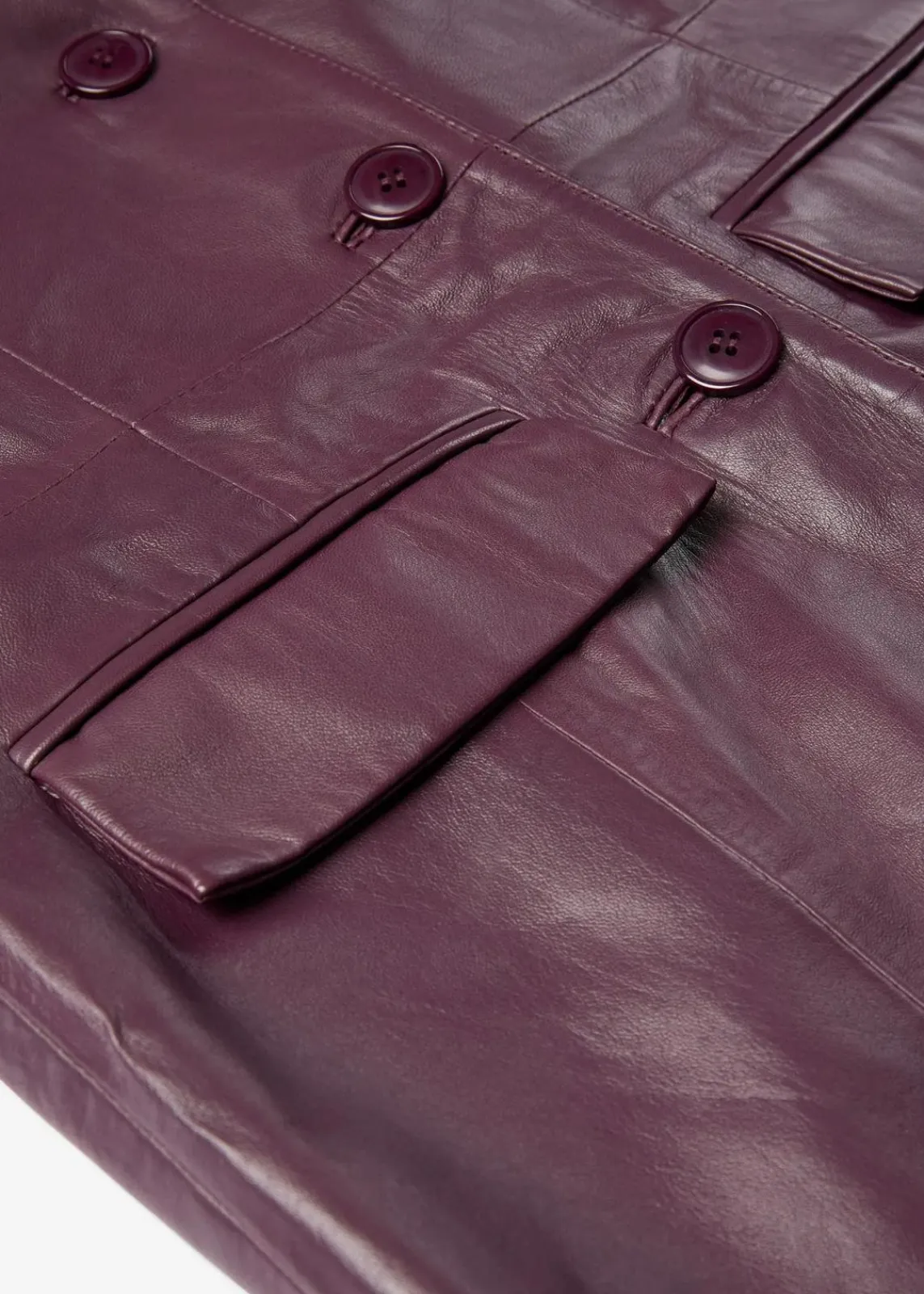 bonprix Bekleidung·Hosen|Premium^Blazermantel aus Lammnappa weinrot