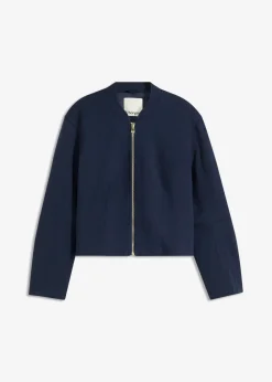 bonprix Jacken & Mäntel^Blouson aus softem Viskose-Mix dunkelblau
