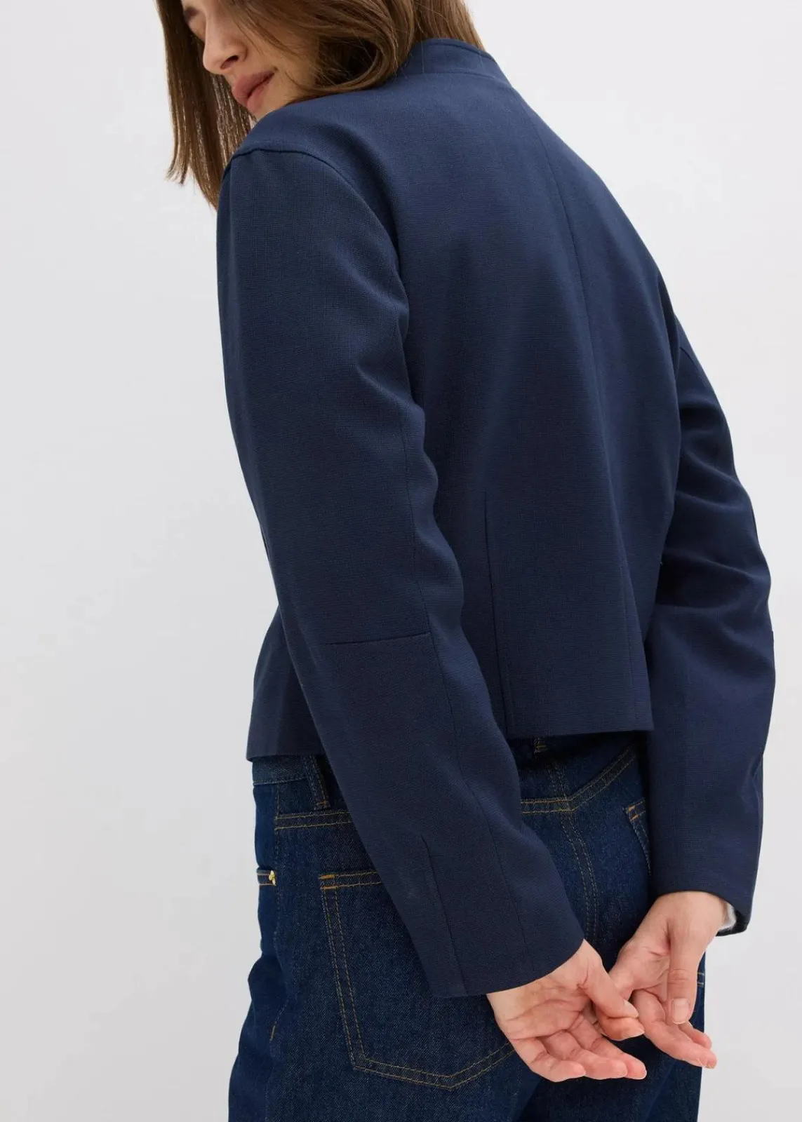 bonprix Jacken & Mäntel^Blouson aus softem Viskose-Mix dunkelblau