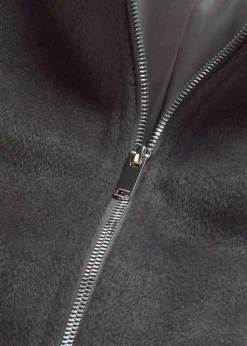 bonprix Bekleidung·Hosen|Jacken & Mäntel^Blouson mit Ballonsaum schiefergrau meliert