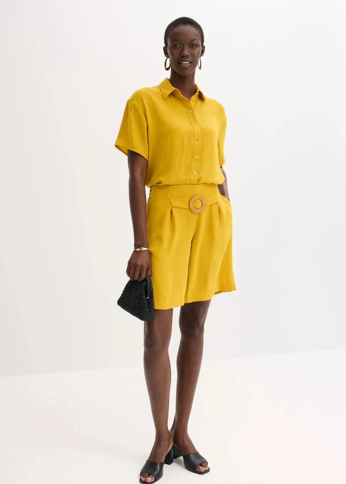 bonprix Blusen & Tuniken|Bekleidung·Jacken & Mäntel^Bluse ockergold
