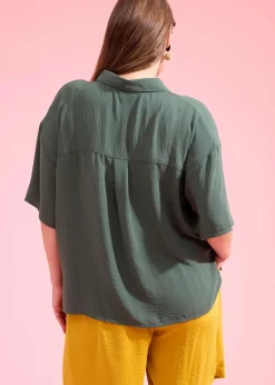 bonprix Bekleidung·Jacken & Mäntel|Blusen & Tuniken^Bluse schattengrün