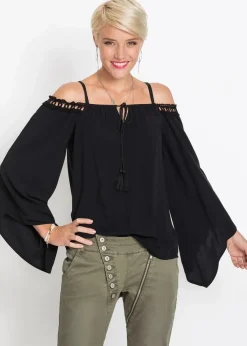 bonprix Blusen & Tuniken^Bluse schwarz