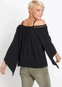 bonprix Blusen & Tuniken^Bluse schwarz