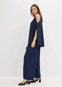 bonprix Festliche Mode|Blusen & Tuniken^Bluse dunkelblau