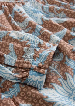 bonprix Blusen & Tuniken|Bekleidung·Jacken & Mäntel^Bluse aus feinem Viskose-Mix gewürzbraun bedruckt