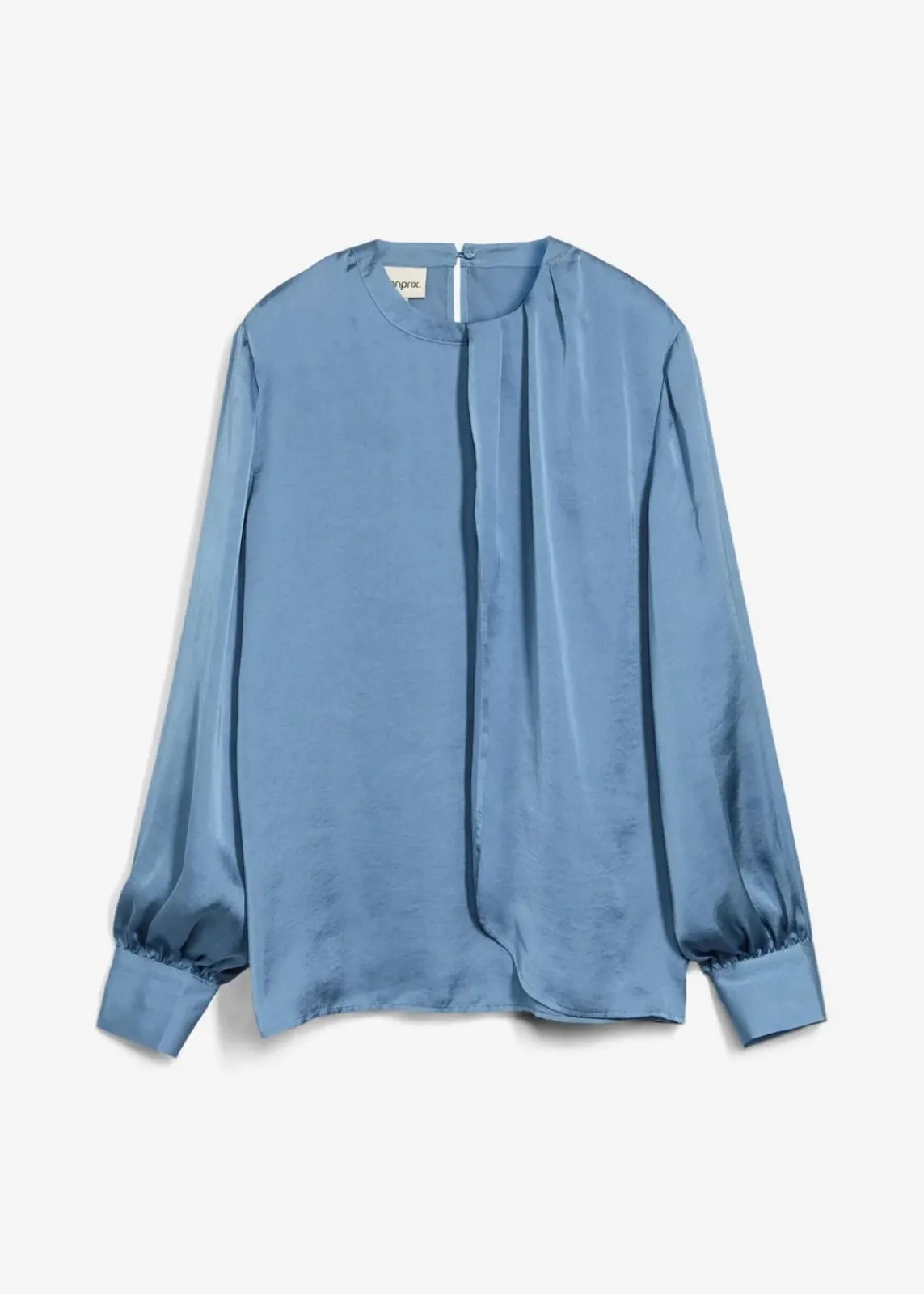 bonprix Bekleidung·Jacken & Mäntel|Blusen & Tuniken^Bluse aus fließendem Satin wellenblau