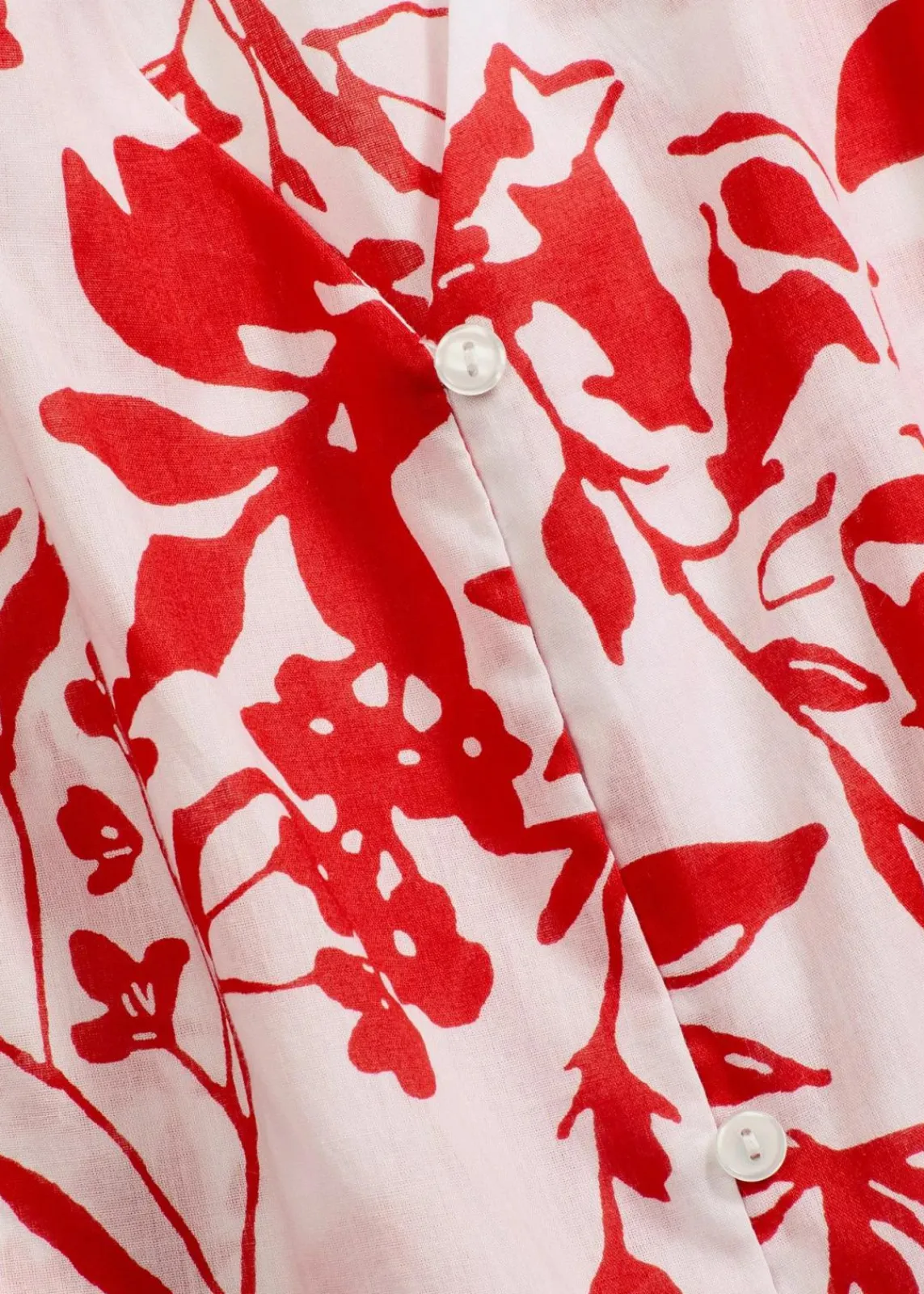 bonprix Zweiteiler & Sets|Blusen & Tuniken^Bluse aus reiner Baumwolle weiß/orangerot floral