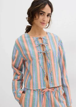 bonprix Blusen & Tuniken^Bluse aus reiner Baumwolle bunt gestreift