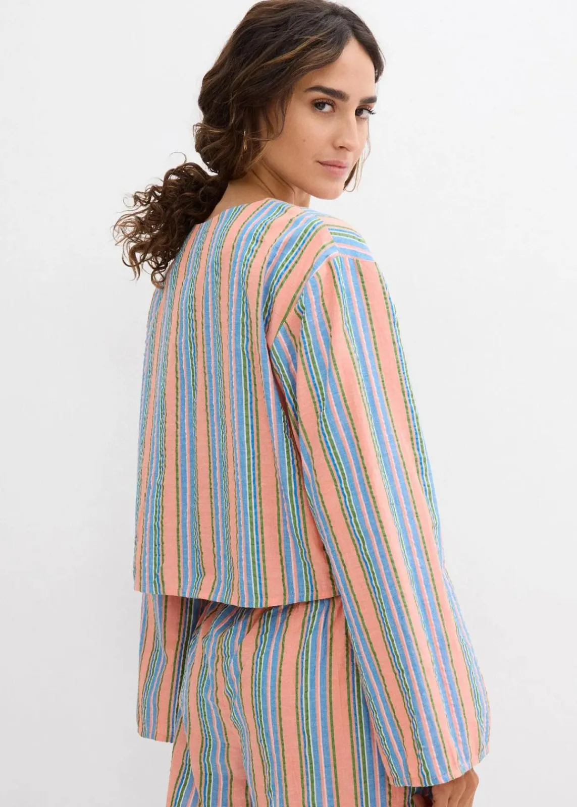 bonprix Blusen & Tuniken^Bluse aus reiner Baumwolle bunt gestreift
