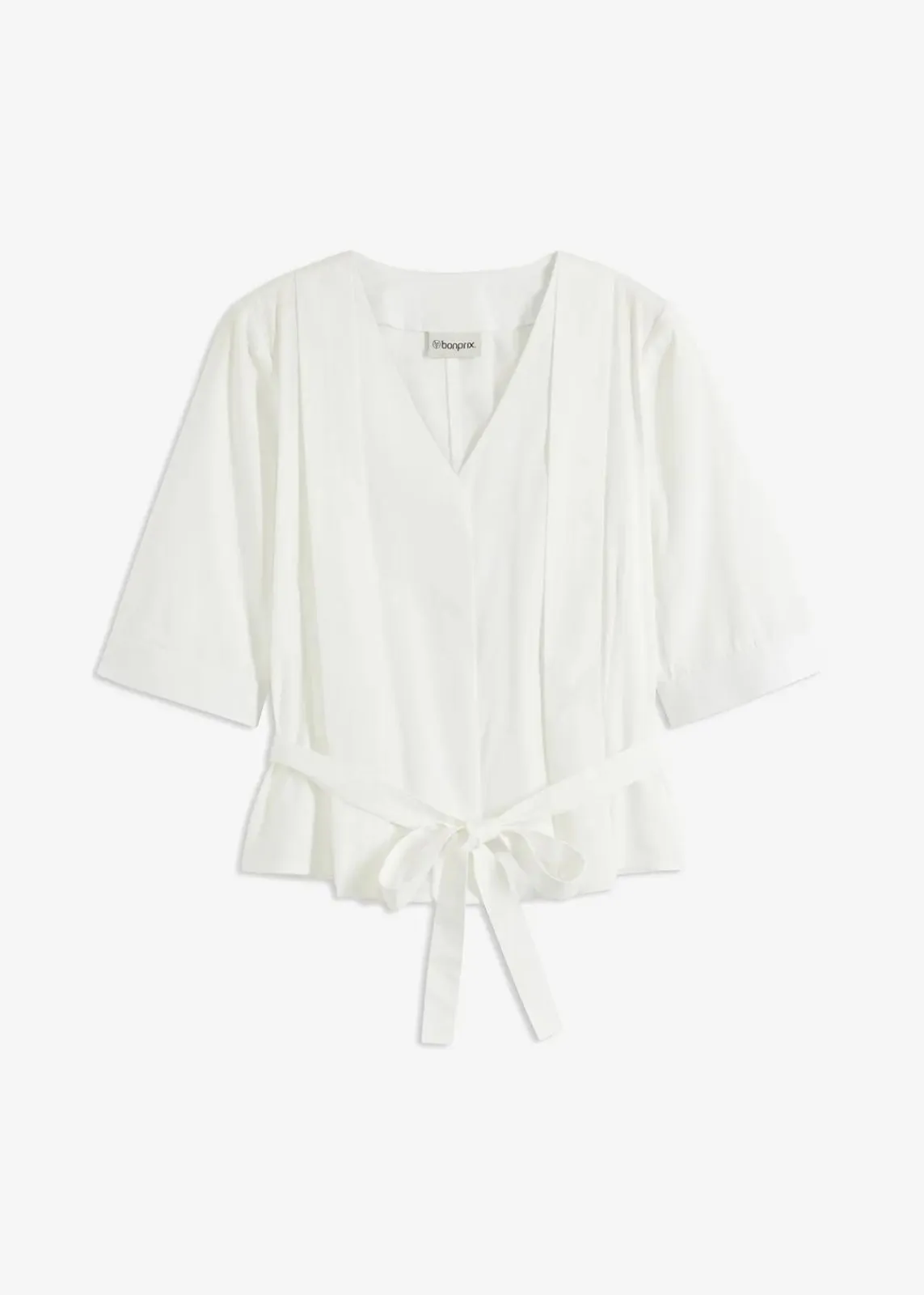 bonprix Bekleidung·Jacken & Mäntel|Blusen & Tuniken^Bluse aus reiner Baumwolle weiß