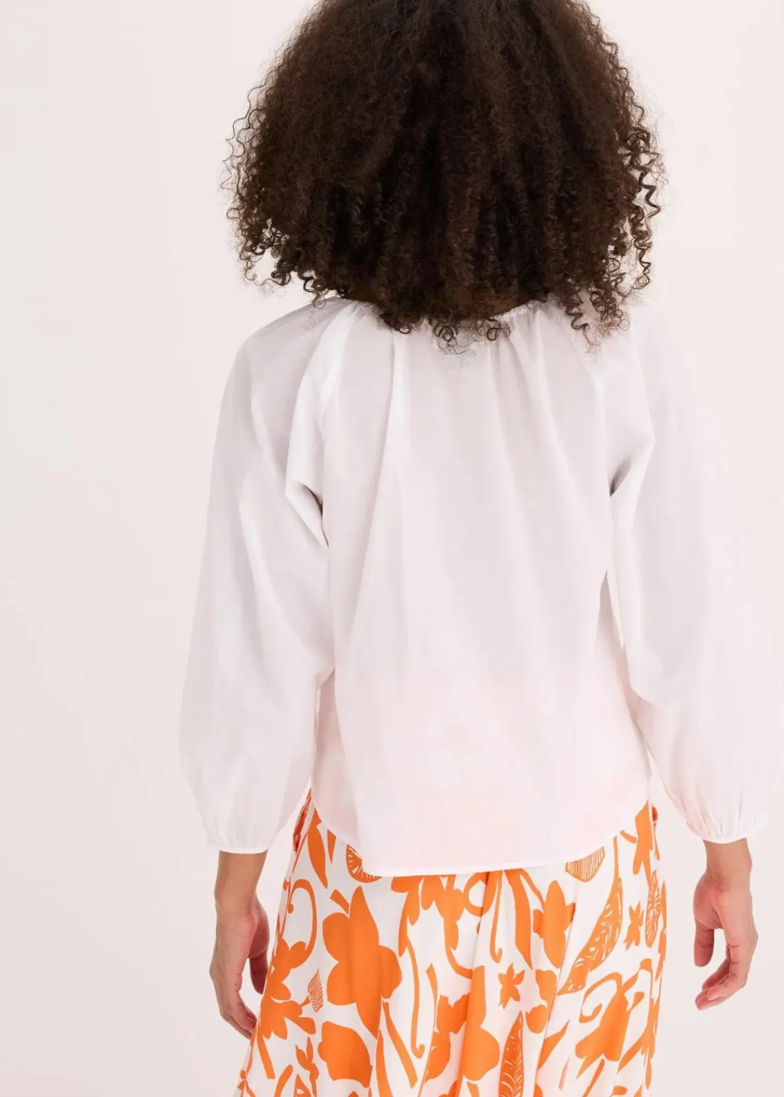 bonprix Blusen & Tuniken|Bekleidung·Jacken & Mäntel^Bluse aus reiner Bio-Baumwolle weiß