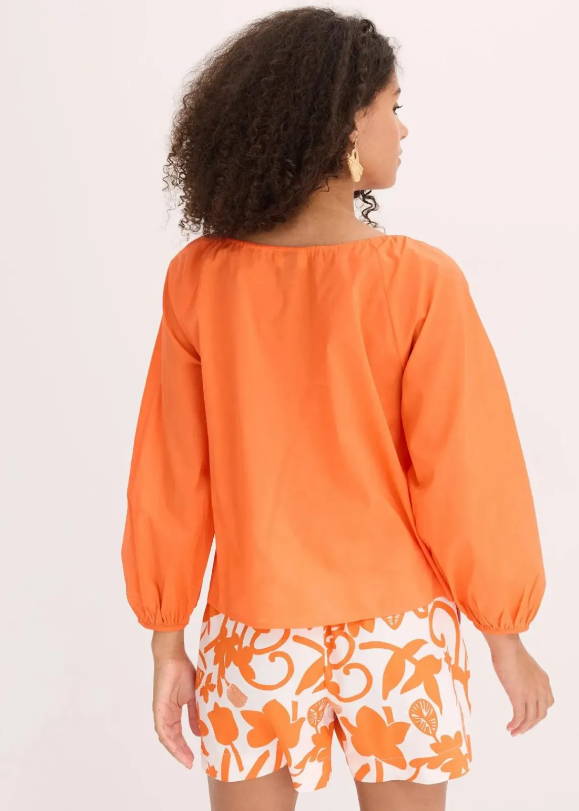 bonprix Blusen & Tuniken|Bekleidung·Jacken & Mäntel^Bluse aus reiner Bio-Baumwolle mango