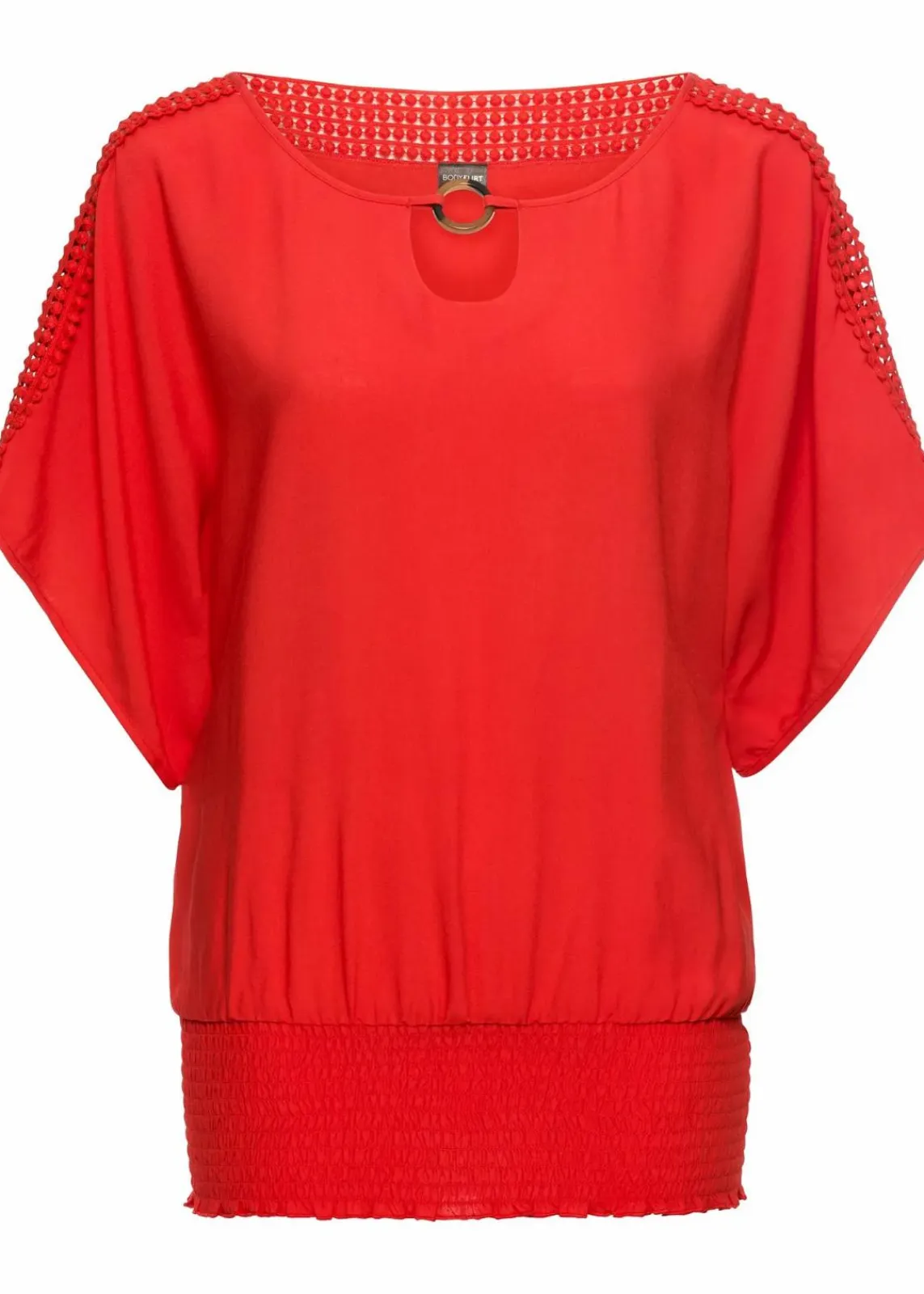 bonprix Nachhaltigere Materialien|Blusen & Tuniken^Bluse aus reiner Viskose erdbeere