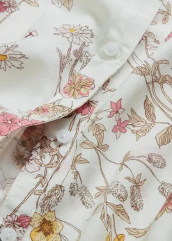 bonprix Bekleidung·Jacken & Mäntel|Nachhaltigere Materialien^Bluse aus reiner Viskose wollweiß geblümt