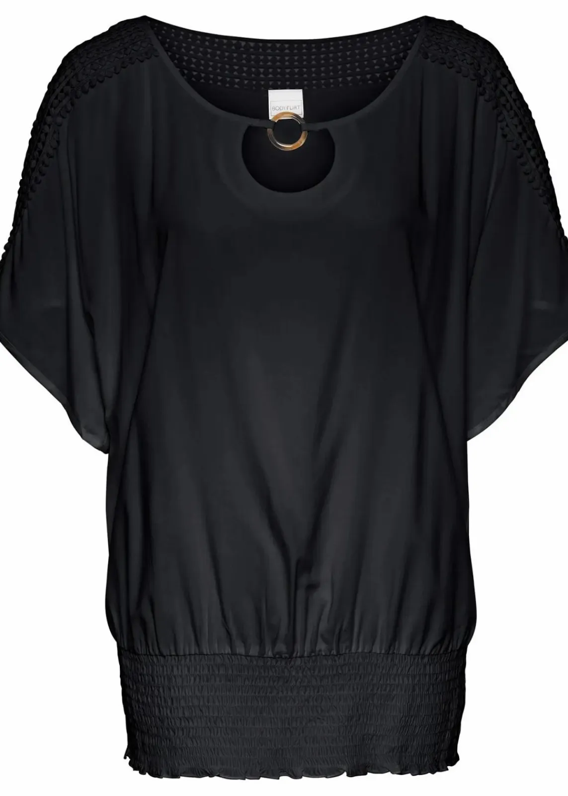 bonprix Nachhaltigere Materialien|Blusen & Tuniken^Bluse aus reiner Viskose schwarz