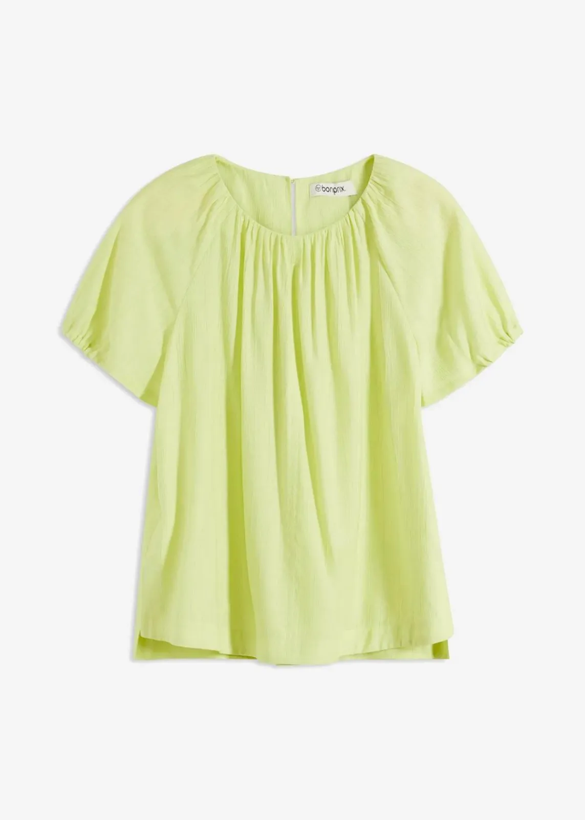 bonprix Bekleidung·Jacken & Mäntel|Blusen & Tuniken^Bluse aus strukturiertem Crinkle mintgrün
