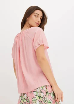 bonprix Shirts & Tops|Blusen & Tuniken^Bluse aus strukturiertem Crinkle softrosa
