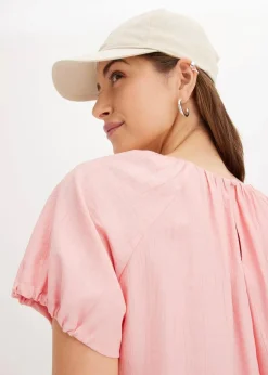 bonprix Shirts & Tops|Blusen & Tuniken^Bluse aus strukturiertem Crinkle softrosa