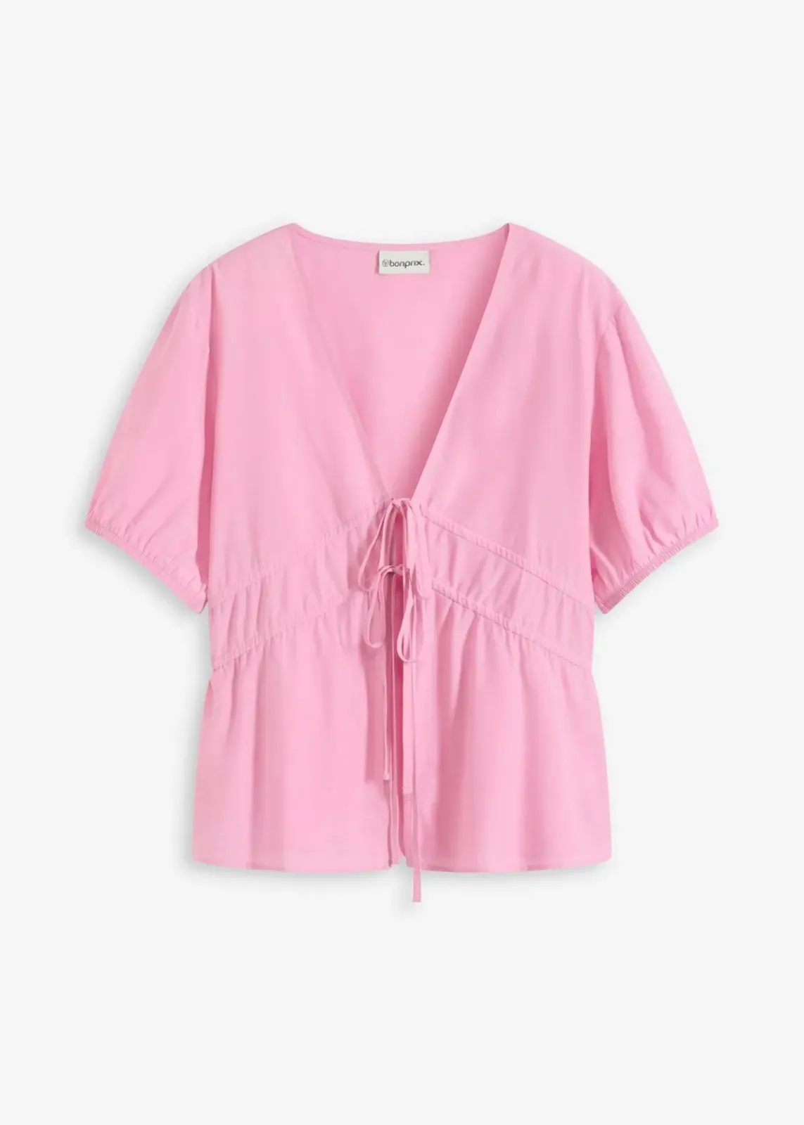 bonprix Bekleidung·Jacken & Mäntel|Blusen & Tuniken^Bluse mit Schleifen rosa