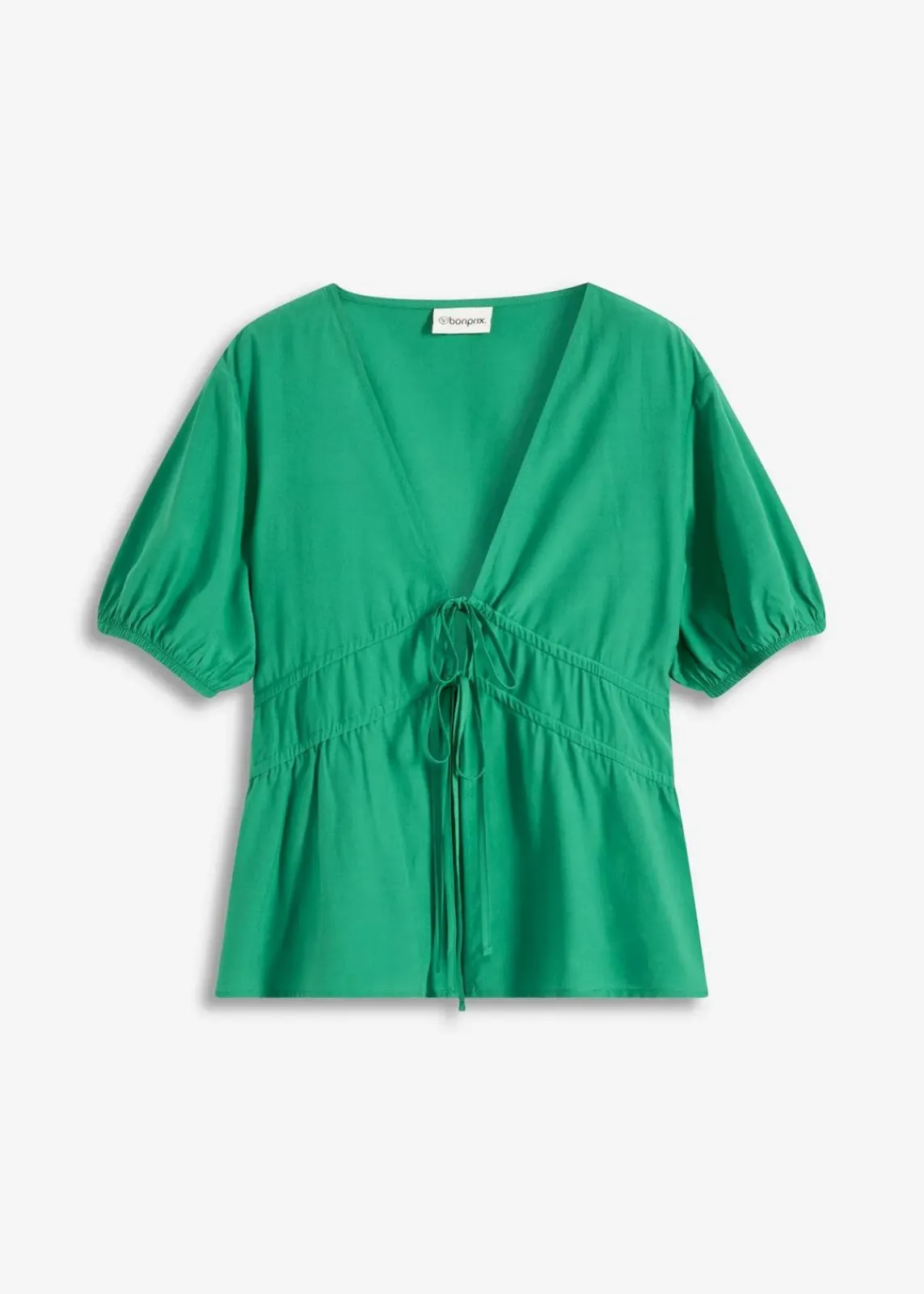 bonprix Blusen & Tuniken|Bekleidung·Jacken & Mäntel^Bluse mit Schleifen edelsteingrün