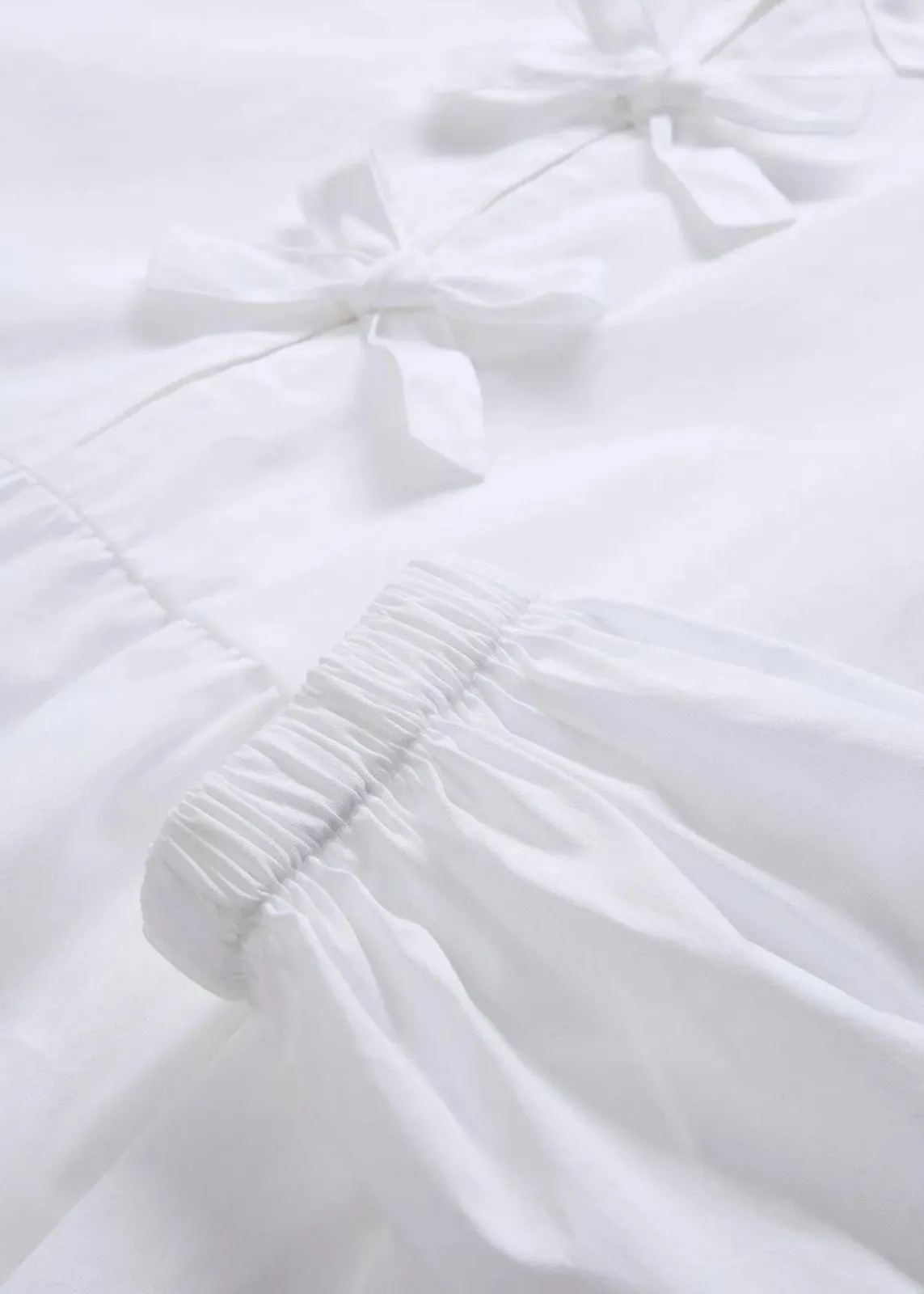 bonprix Blusen & Tuniken|Bekleidung·Jacken & Mäntel^Bluse mit Schleifendetails weiß