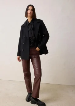 bonprix Blusen & Tuniken|Premium^Bluse mit Seide schwarz