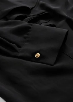 bonprix Blusen & Tuniken|Premium^Bluse mit Seide schwarz