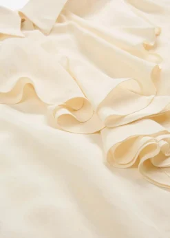 bonprix Bekleidung·Jacken & Mäntel|Premium^Bluse mit Seide naturbeige