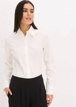 bonprix Shirts & Tops^Blusenbody wollweiß
