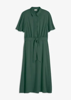 bonprix Nachhaltigere Materialien|Kleider^Blusenkleid schattengrün