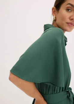 bonprix Nachhaltigere Materialien|Kleider^Blusenkleid schattengrün