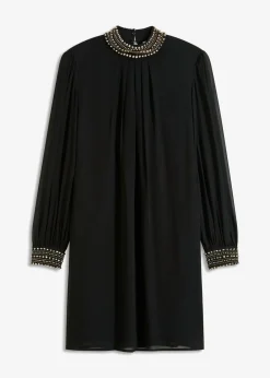 bonprix Nachhaltigere Materialien|Kleider^Blusenkleid schwarz