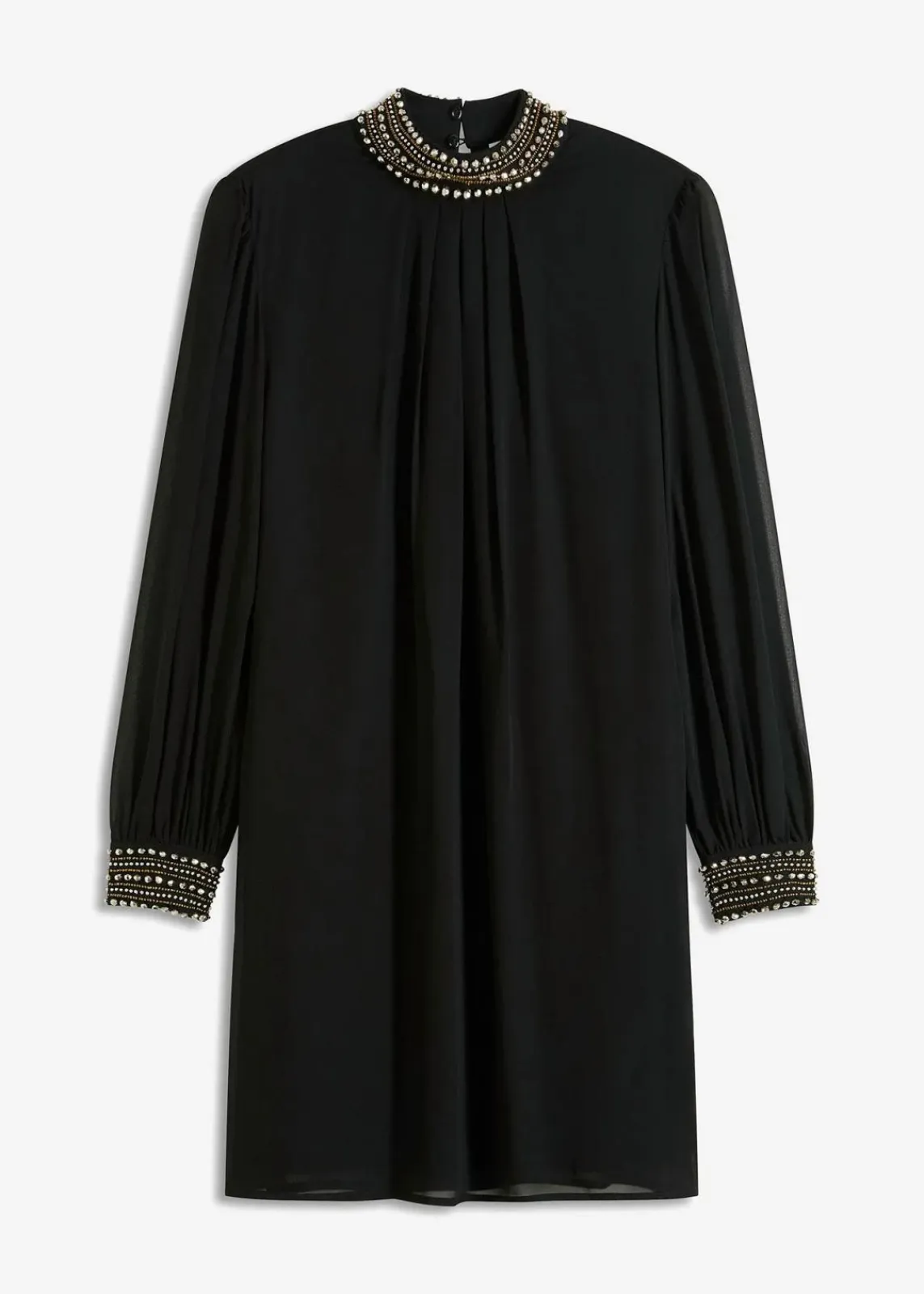 bonprix Nachhaltigere Materialien|Kleider^Blusenkleid schwarz