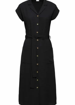 bonprix Kleider|Bekleidung·Pullover & Strickjacken^Blusenkleid schwarz