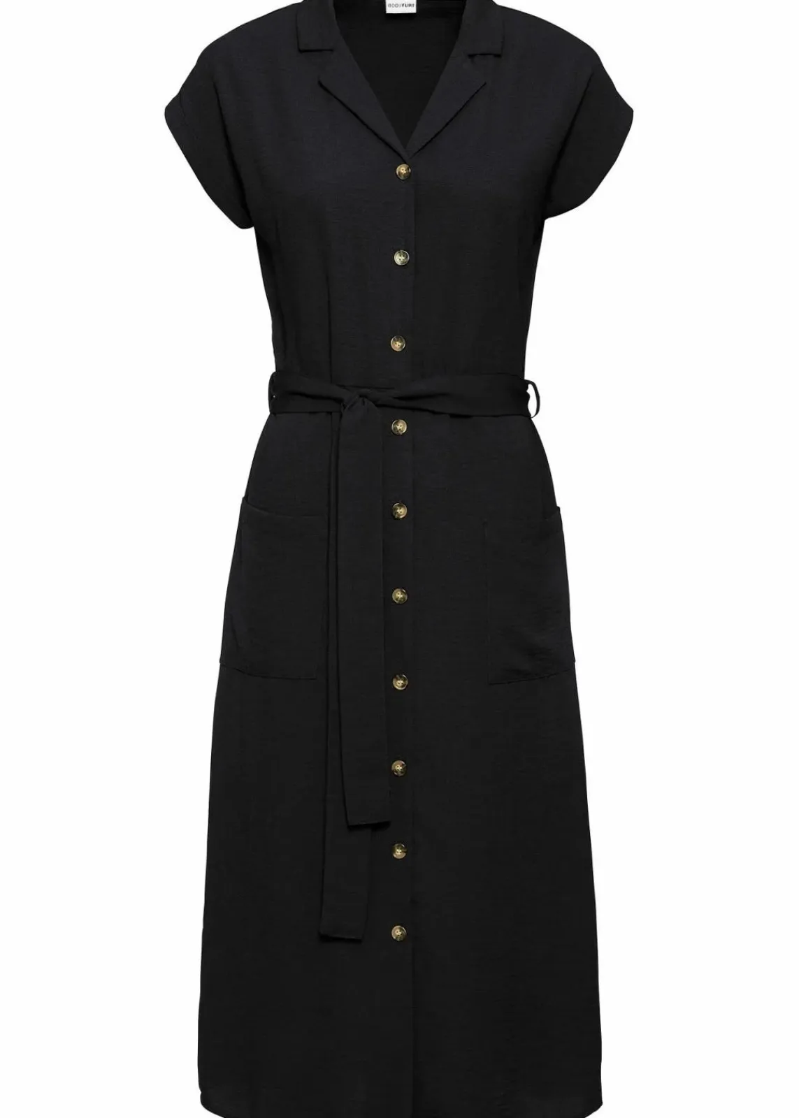 bonprix Kleider|Bekleidung·Pullover & Strickjacken^Blusenkleid schwarz
