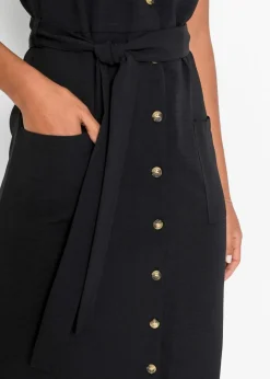 bonprix Kleider|Bekleidung·Pullover & Strickjacken^Blusenkleid schwarz