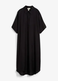 bonprix Kleider|Bekleidung·Pullover & Strickjacken^Blusenkleid aus feiner Viskose schwarz