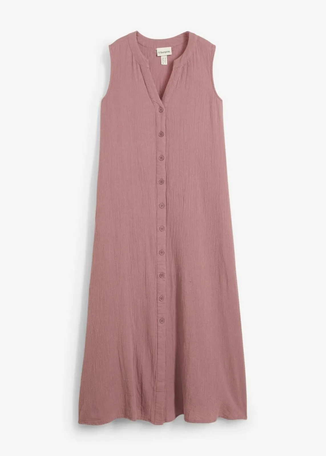 bonprix Kleider^Blusenkleid aus Musselin matt violett