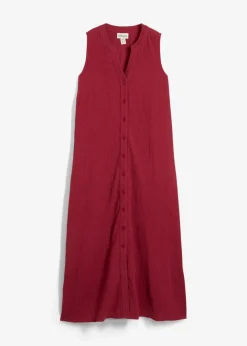 bonprix Kleider^Blusenkleid aus Musselin pflaumenrot