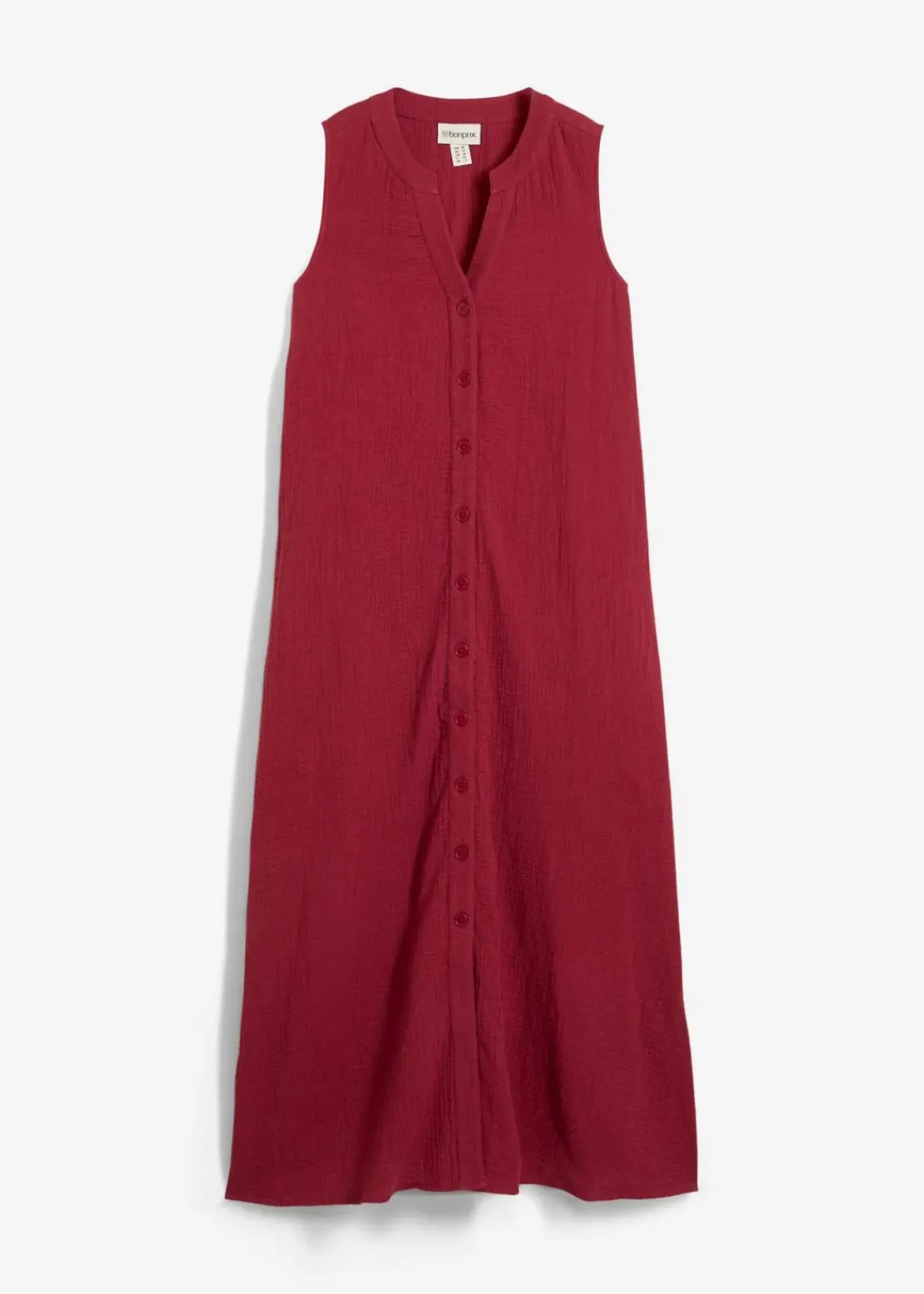 bonprix Kleider^Blusenkleid aus Musselin pflaumenrot